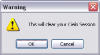 Figure 11: Clearing the Cielo Session