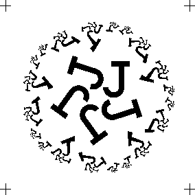 circular pattern of Js