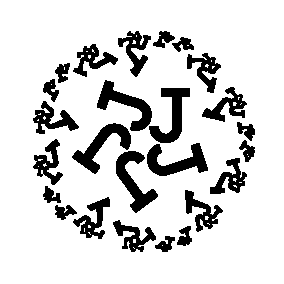 pattern of  thicker Js