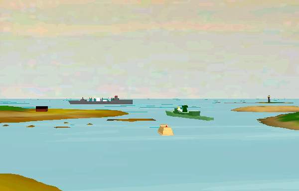 screensnap of simulated seascape