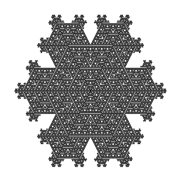 Figure of snowflake design