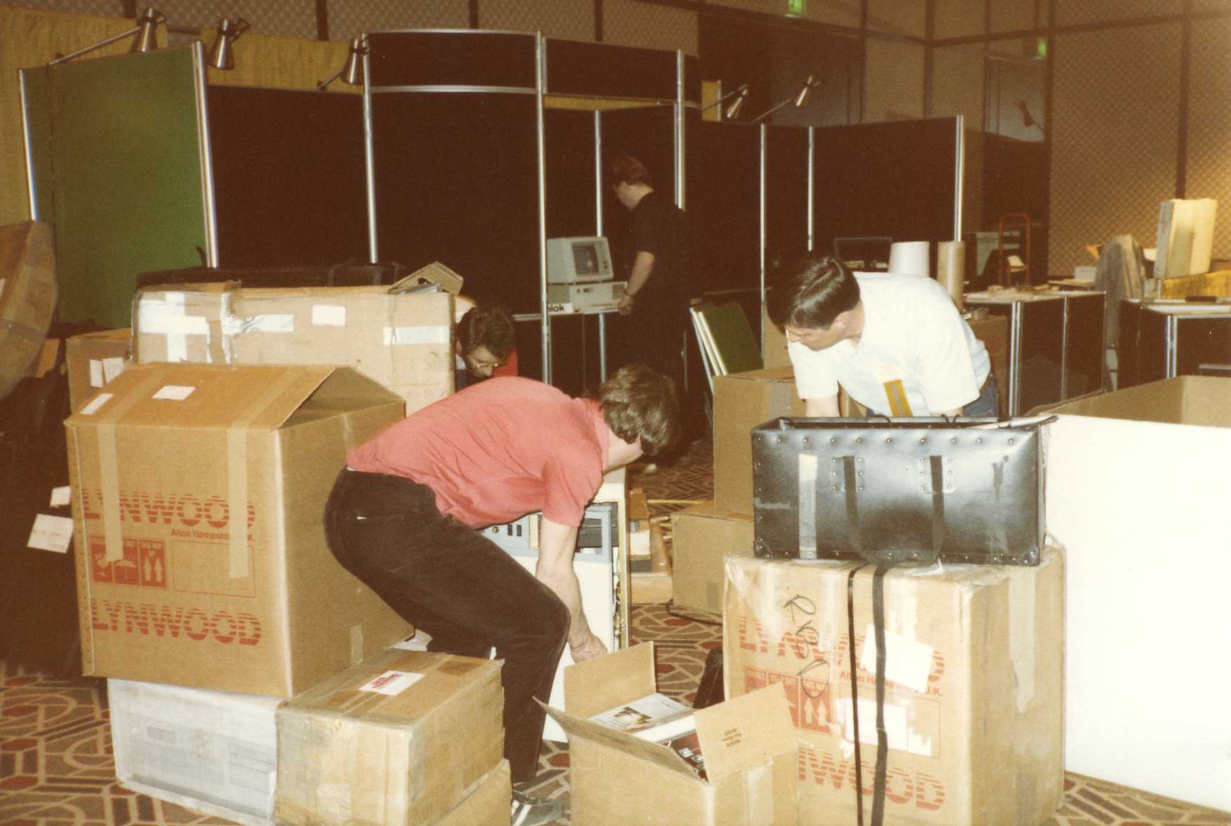 Unpacking at a conference